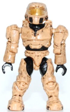 A detailed look at the Tan Spartan II from the 2012 Mega Bloks Halo sets 96951 and 97023 UNSC Armory Pack