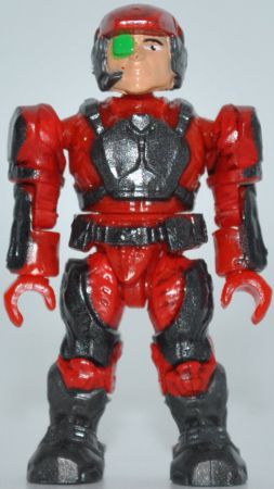 UNSC Marine v3 (red) from the 2011 Mega Bloks Halo Versus set 96961 Red Team: Combat Unit