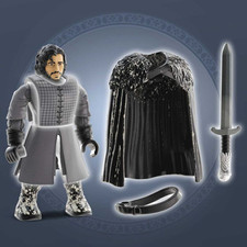 This article is a detailed look at the 2021 Mega Construx action figure Jon Snow (GVR75) based on the HBO tv series Game of Thrones. 