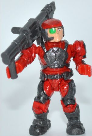 UNSC Marine v3 (red) from the 2011 Mega Bloks Halo Versus set 96961 Red Team: Combat Unit