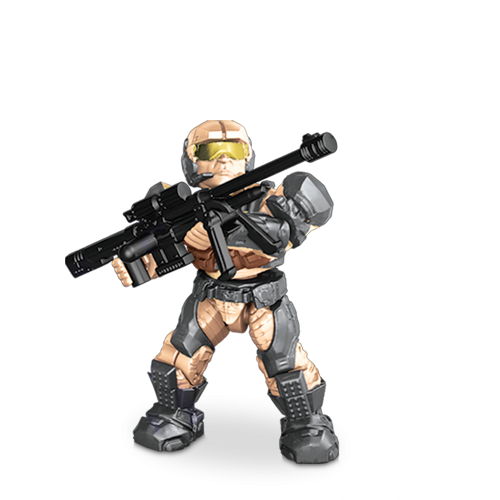 Mega Bloks UNSC Marine v3 (Tan/Desert camo) from their Halo Line.
