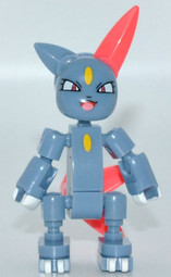 Sneasel version 1 from the Mega Construx 2017 Pokémon set Pokémon Multi Pack (FPM10).