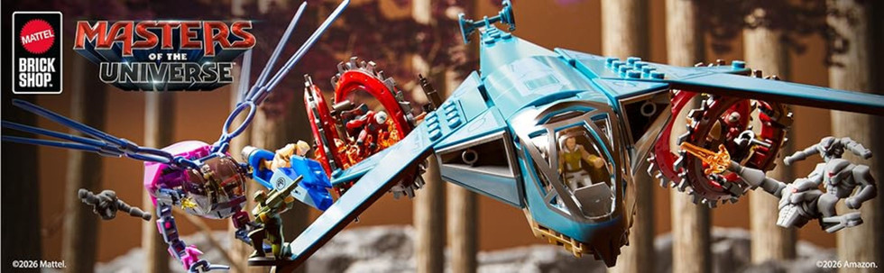 This article contains PDF instructions and detailed information on the Mattel Brick Shop 2026 set Eternia Flight Fight (JNF83) based on the 2026 Masters of the Universe (MOTU) movie.