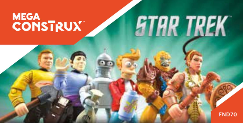 This article contains PDF instructions and detailed information about the 2018 Mega Construx Star Trek Commander Spock (FND70).