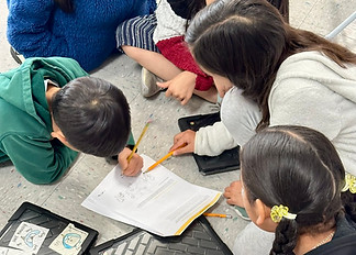 students working on a project