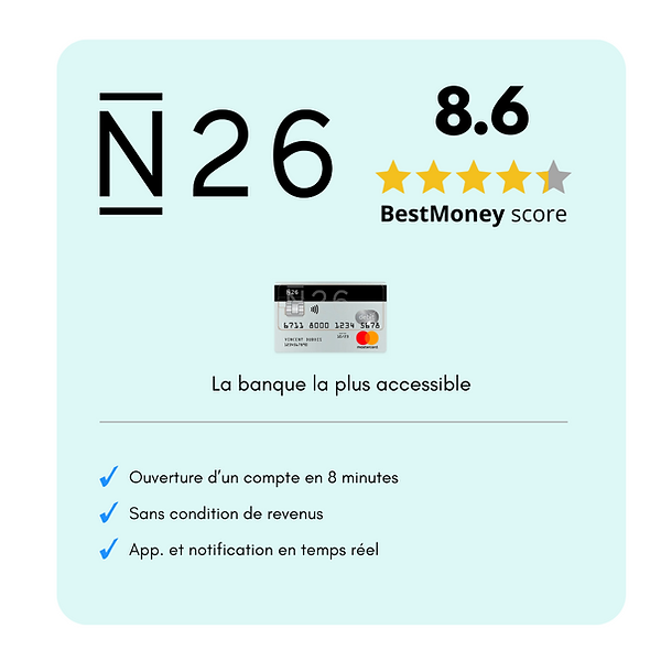 Information de la banque N26