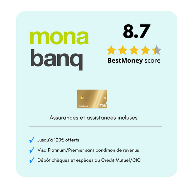 Information de la banque MonaBanq