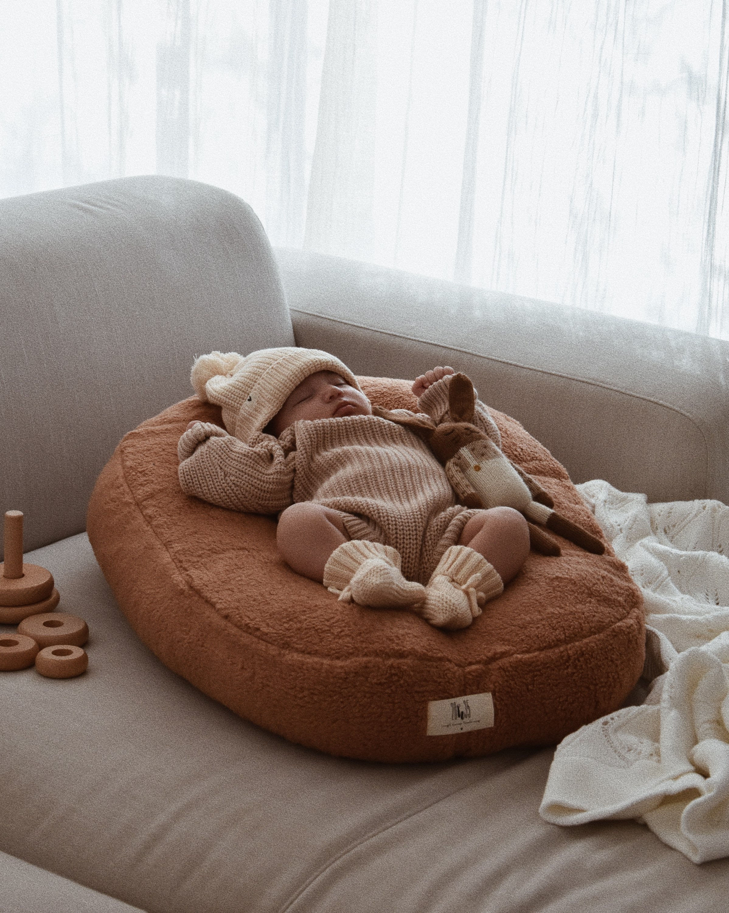 Housse Coussin d'Allaitement - Moumoute Nude