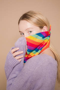 스카프 마스크활용