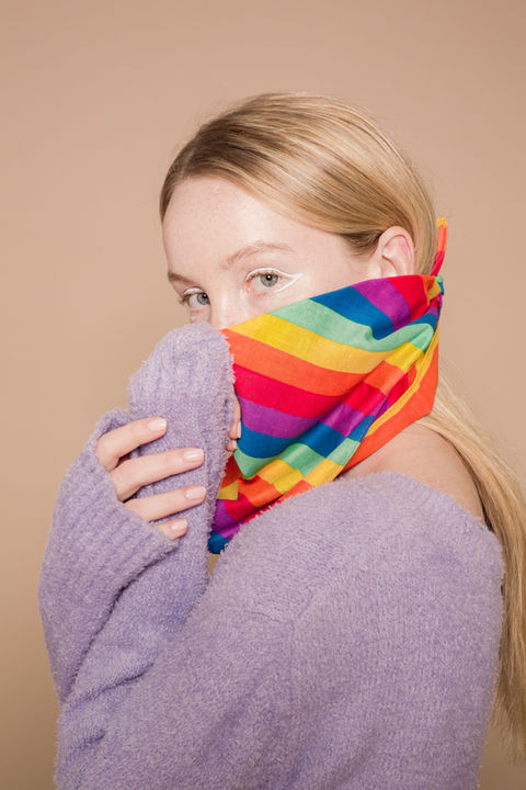 스카프 마스크활용