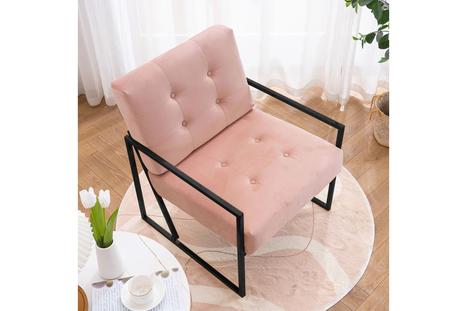 Moda Berjer Pembe-Siyah