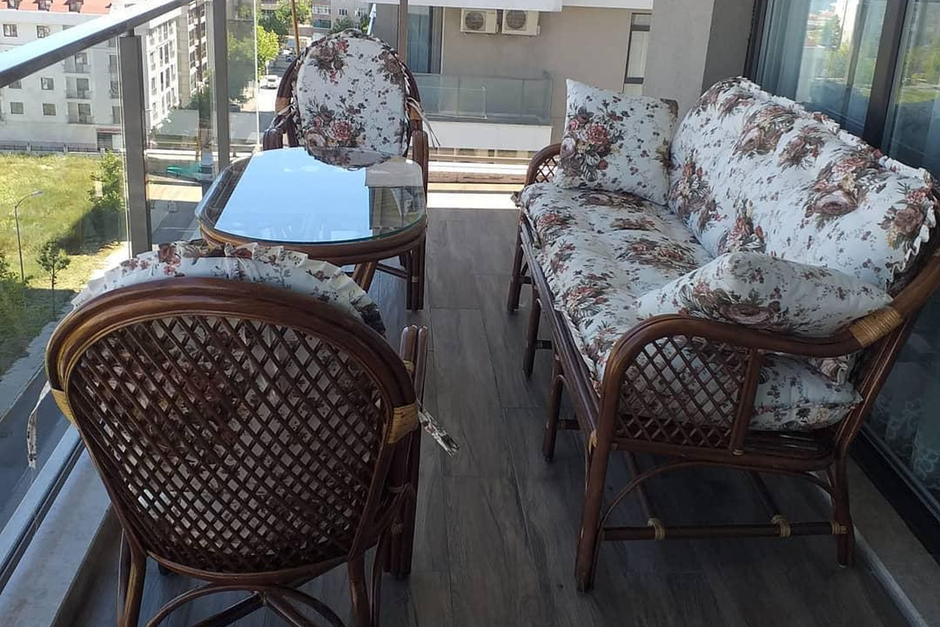 Ramono 5'li Bambu Bahçe Çay Seti