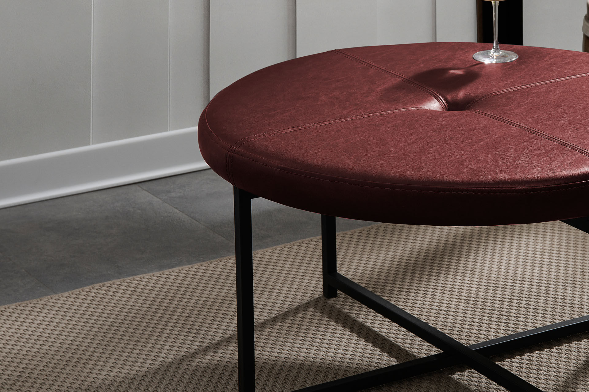 Live Orta Sehpa Bordo Deri