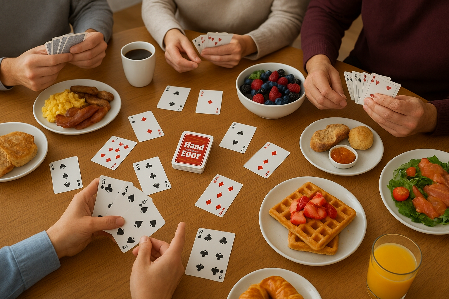 Hand and Foot Brunch with Friends