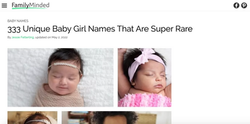 333 Unique Baby Girl Names That Are Super Rare