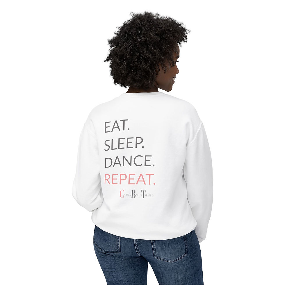 Thumbnail: Minimalist Unisex Crewneck Sweatshirt - "Eat, Sleep, Dance, Repeat"