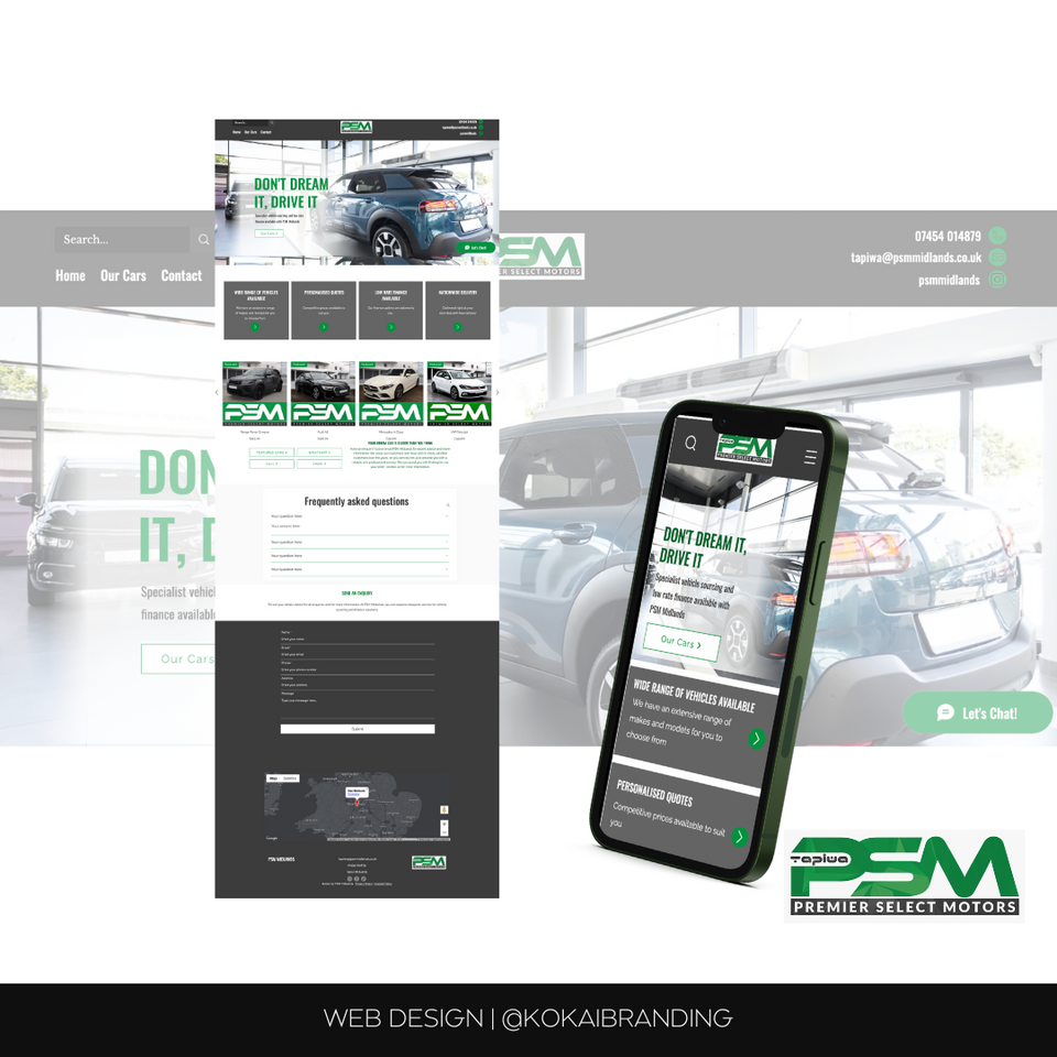 PSM KOKAI mockup website