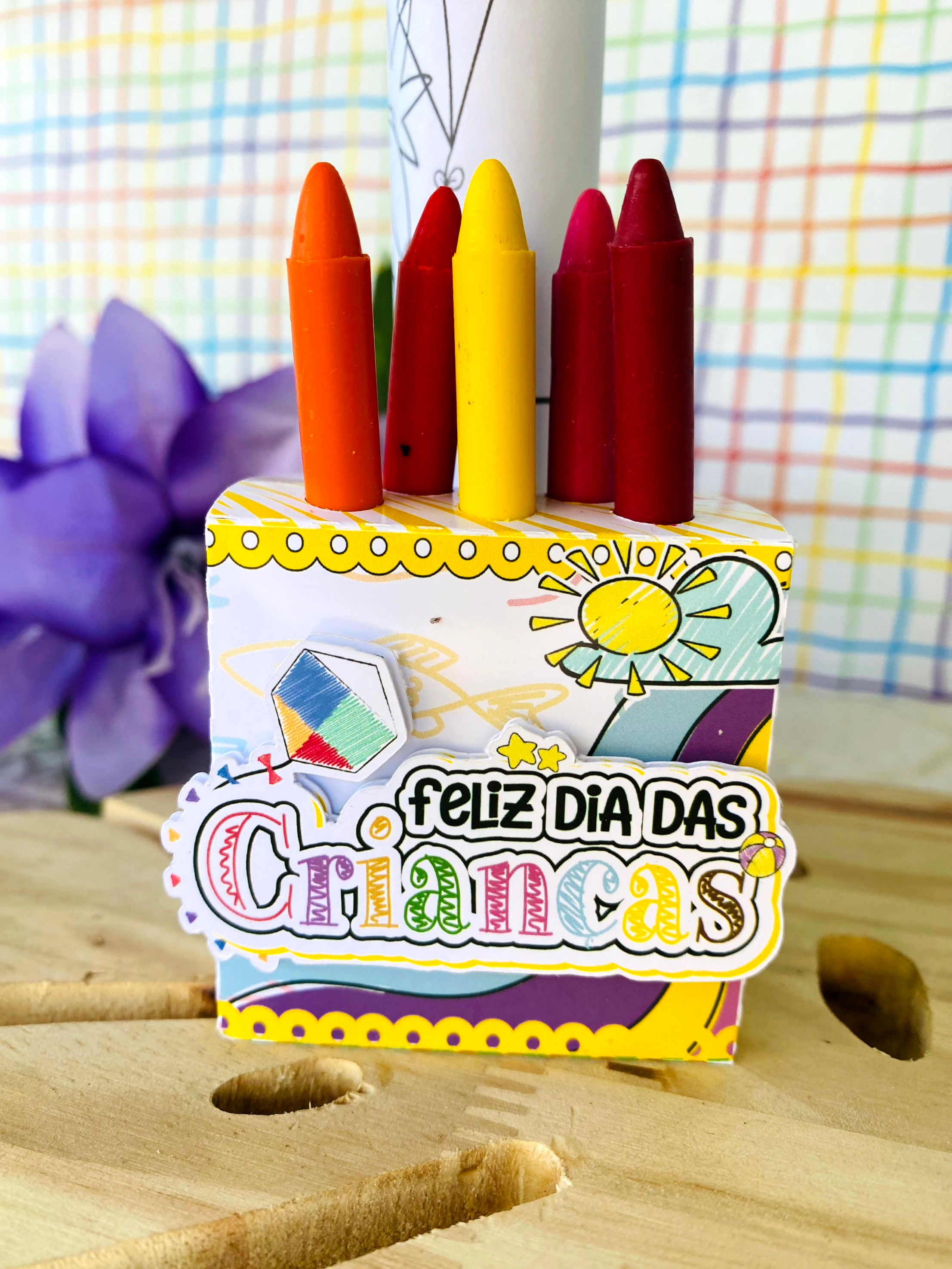 Caixa Gis de cera - dia das crianças - 2023