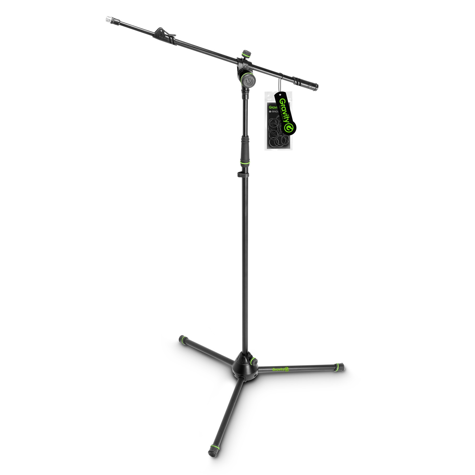 Gravity MS4322B Soporte De Mic Con Base Plegable Y Boom Telescópico Ajustable