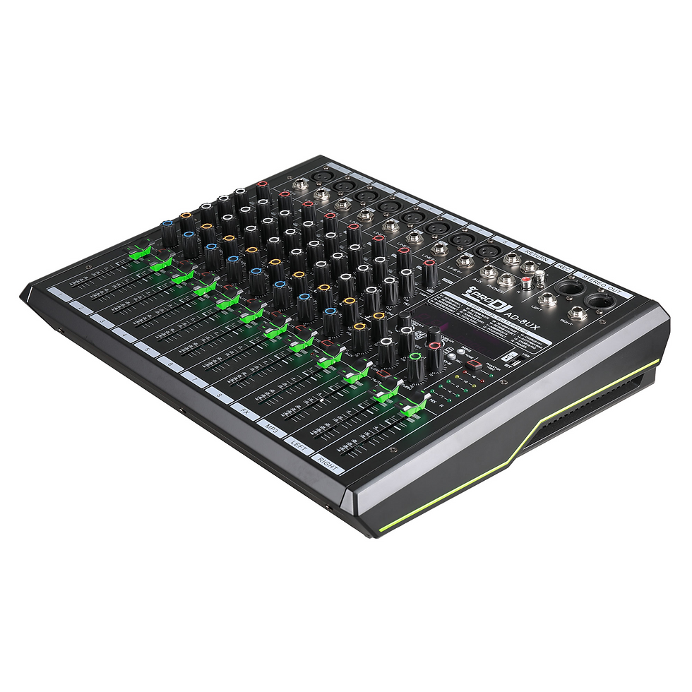 Miniatura: Pro Dj AD-8UX  Mezcladora Análoga Con Bluetooth 8 Entradas