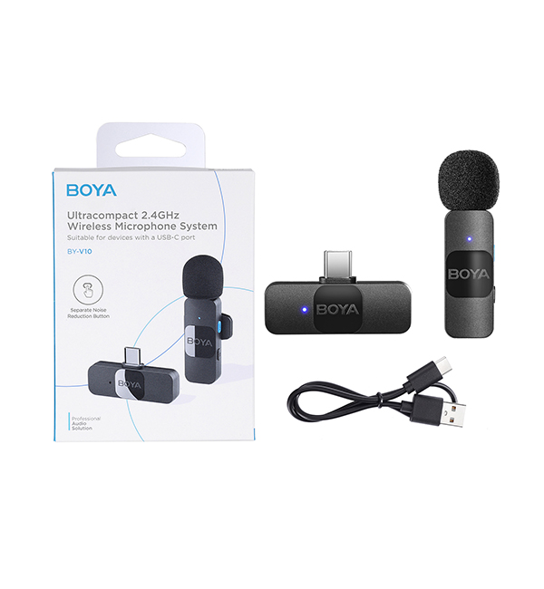 Miniatura: Boya By-v10 Micrófono Inalámbrico Profesional Para Grabación