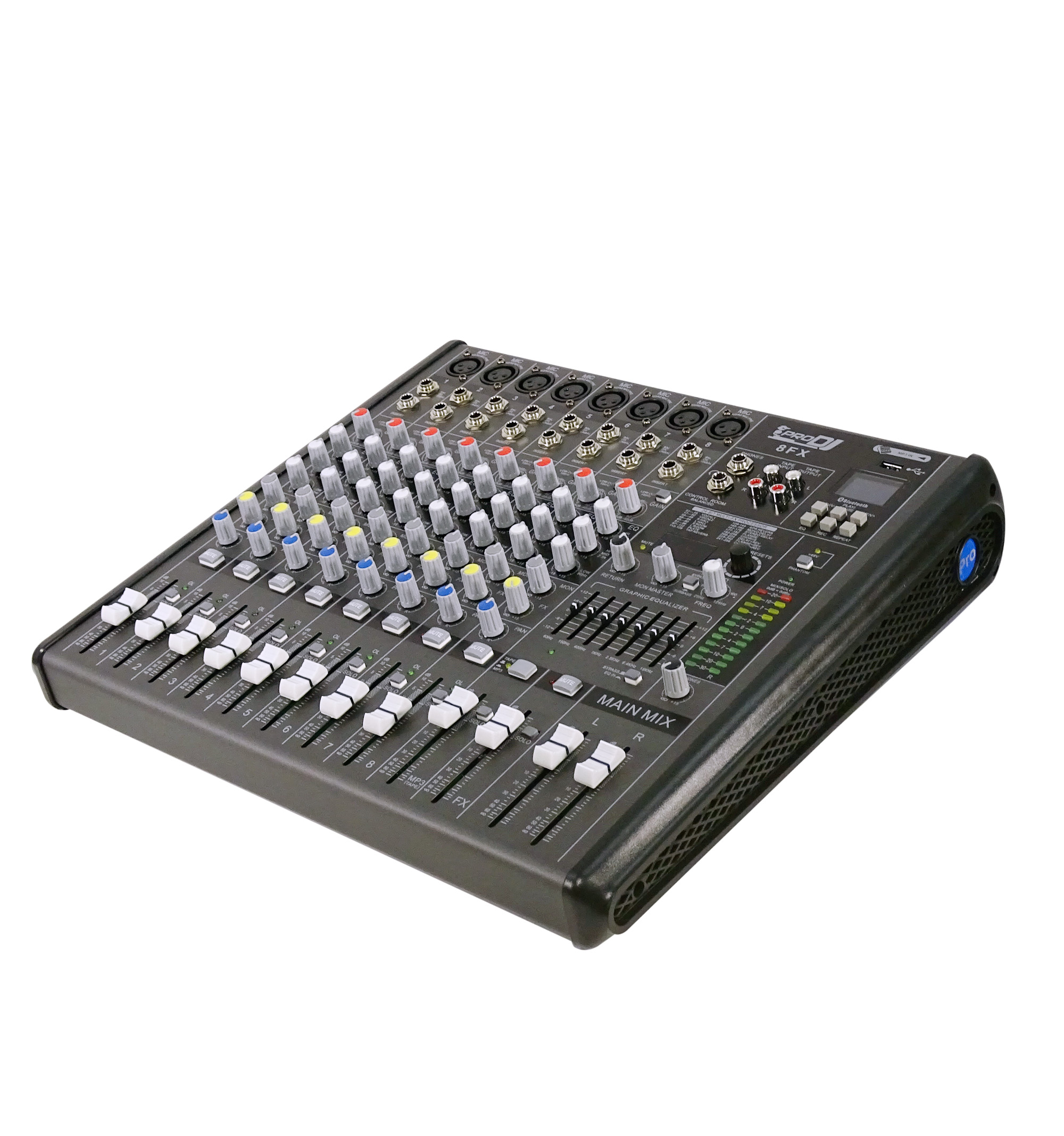 Pro Dj 8FX Mezcladora Análoga Con Bluetooth De 8 Entradas
