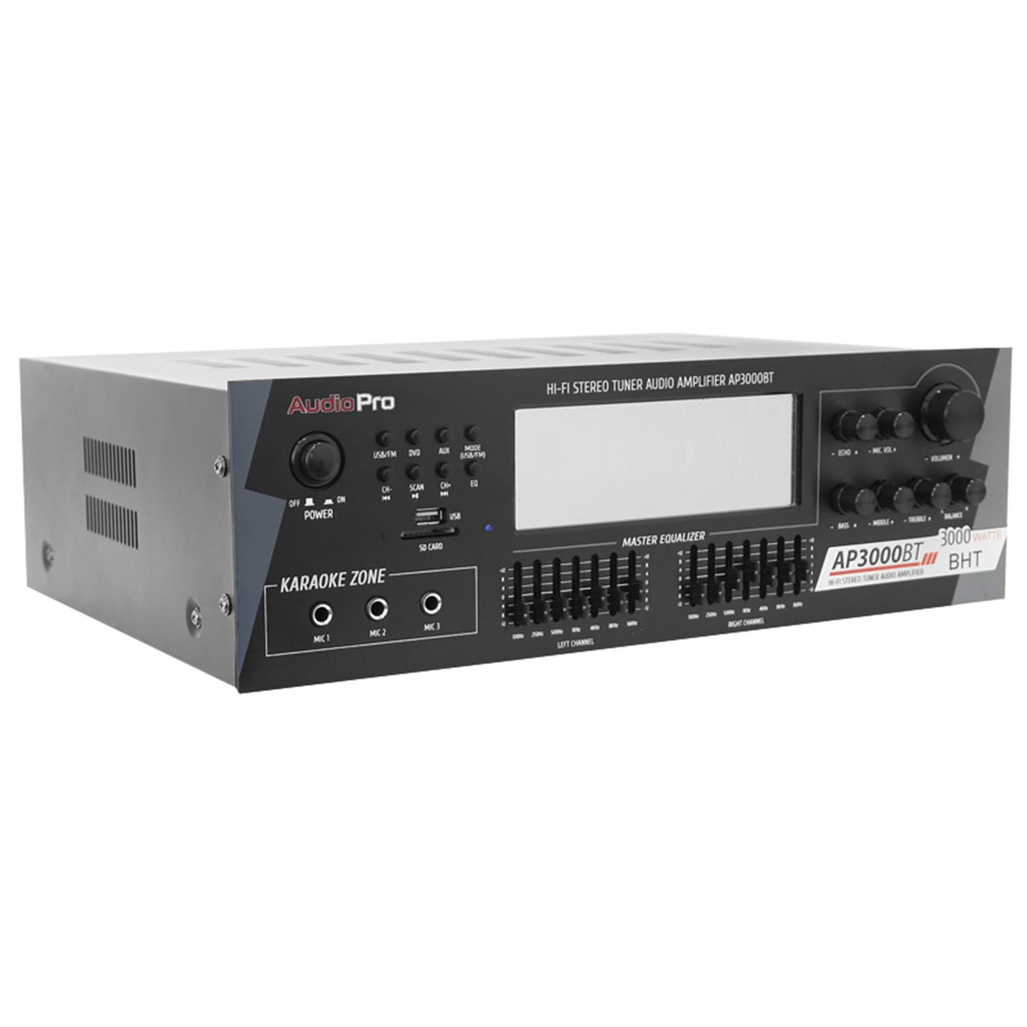 Audiopro Ap3000bt Amplificador y Ecualizador Estéreo Bluetooth