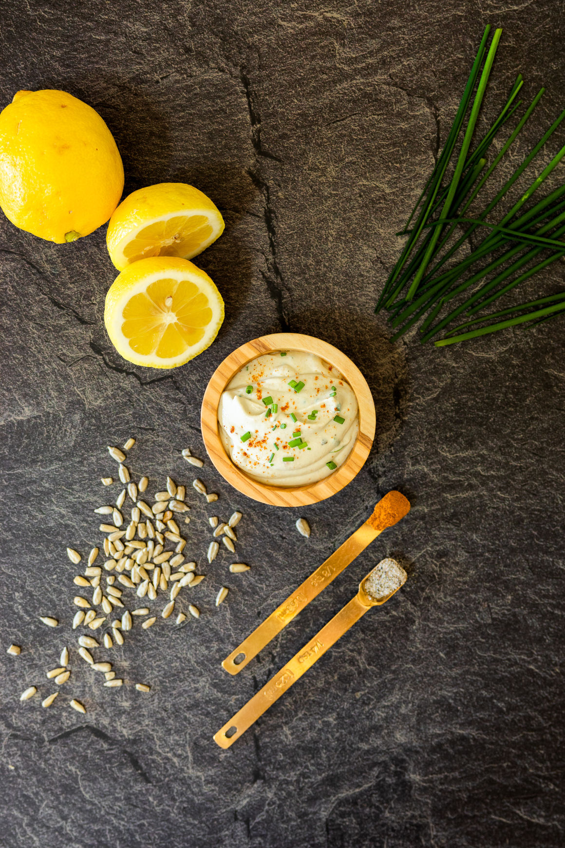 CREAMY SUNFLOWER SEED CHIVE DRESSING