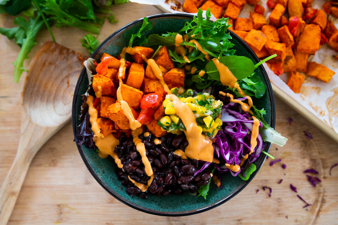SWEET POTATO BURRITO BOWL