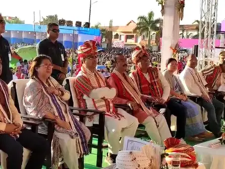 “A colourful state-level programme on Tribal Pride Day was held in Khumulwng.”