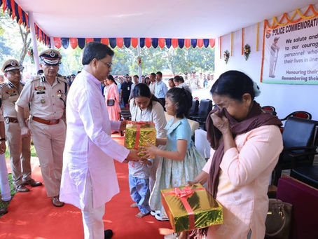 শহিদদের ত্যাগের প্রতি সম্মান জানিয়ে ত্রিপুরায় পুলিশ স্মরণ দিবস উদযাপন