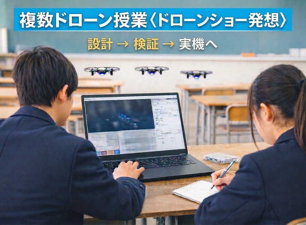 複数ドローン授業