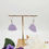 Thumbnail: Lavender polymer clay earrings, geometric design