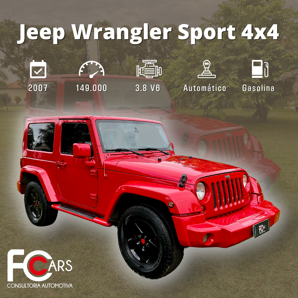 Jeep Wrangler Sport 3.8 4x4 2007/2007