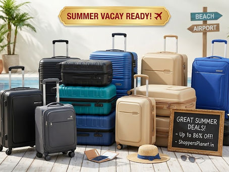 Unbeatable Luggage Deals: Save Up to 86% This Summer! ☀️