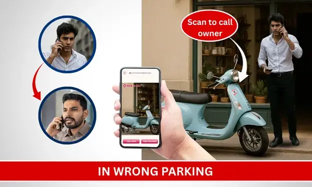 Thumbnail: QR Code Sticker For Bike safety