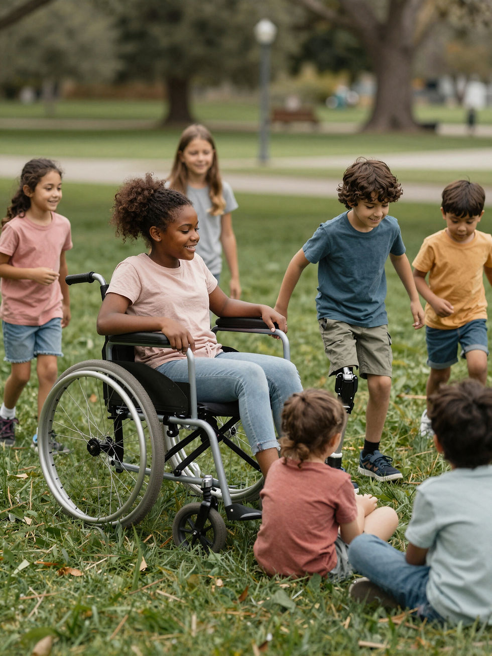 Sonoma County Adaptive Sports children playing