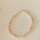 Thumbnail: ombre clay bead and pearl phone charm 