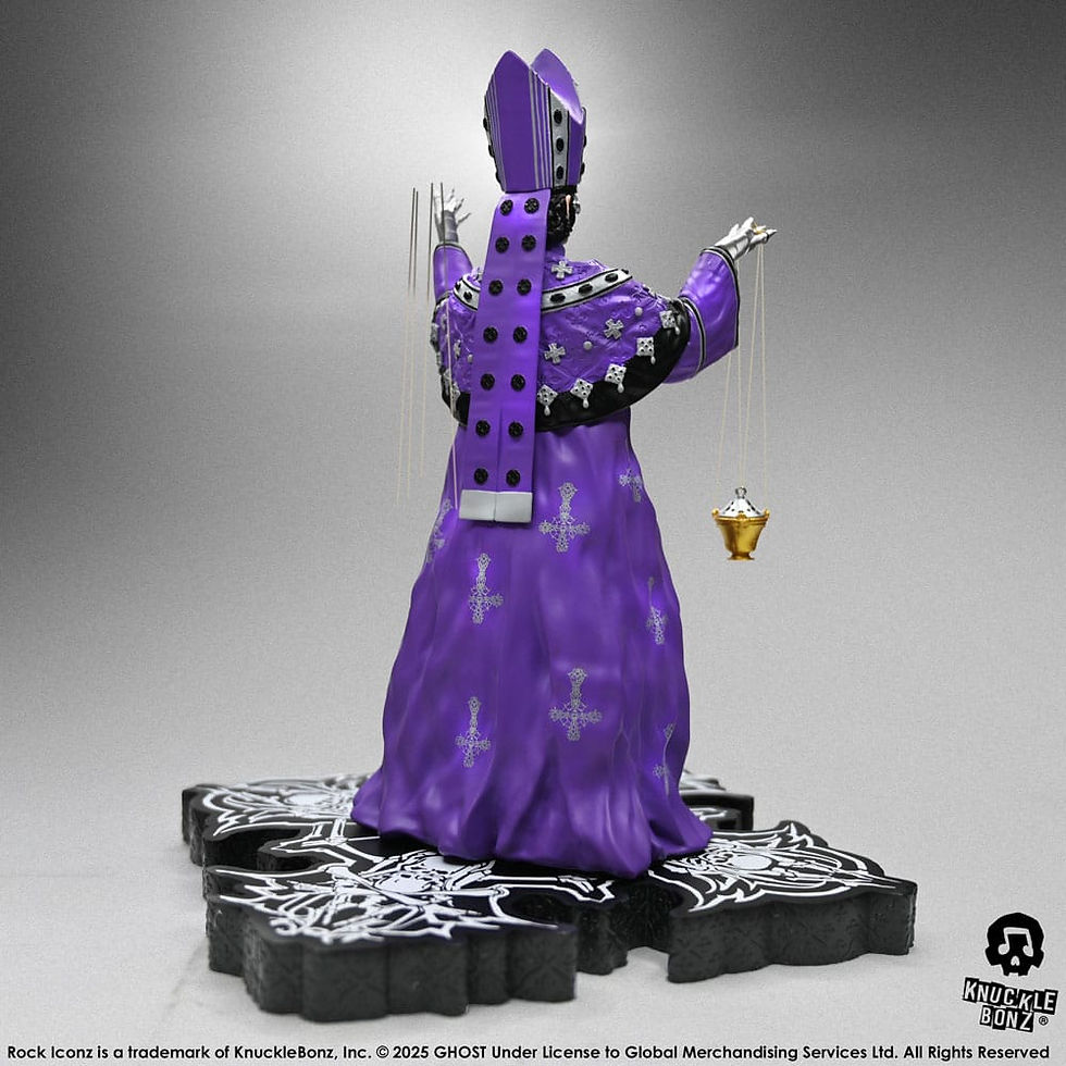 Thumbnail: Ghost Rock Iconz Statue Papa V Perpetua Purple Robes 22 cm