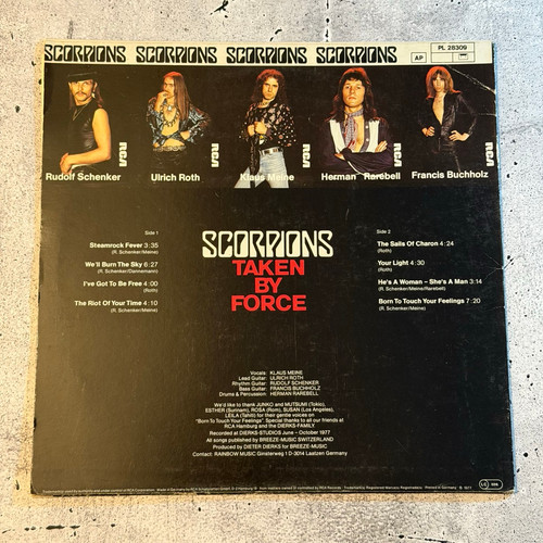 Scorpions – Taken By Force (Vinyl, Used) | Niflheim Records