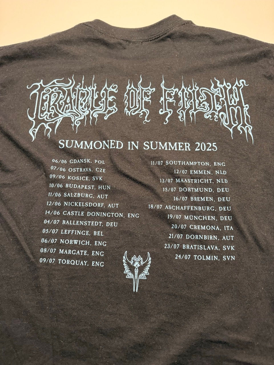 Thumbnail: Cradle of Filth - Summoned in Summer Tour 2025 - Size M (Used, Second Hand)