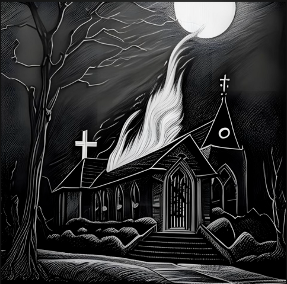 Cover art for Arrokoth’s debut single “The Skull Penetrator”, raw Belgian black metal.