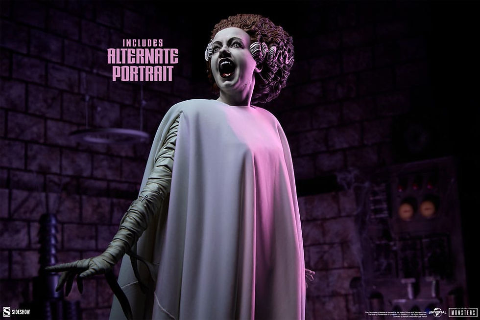 Thumbnail: Bride of Frankenstein Premium Format Mixed Media Statue The Bride of Frankens...