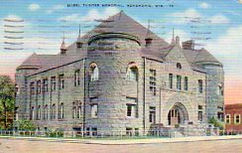 Mabel Tainter Memorial Library, a Romanesque building in Menomonie, WI