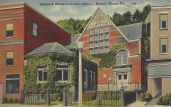 Dimmock Memorial Public Library of Jim Thorpe, PA, misspelled as Dimmark