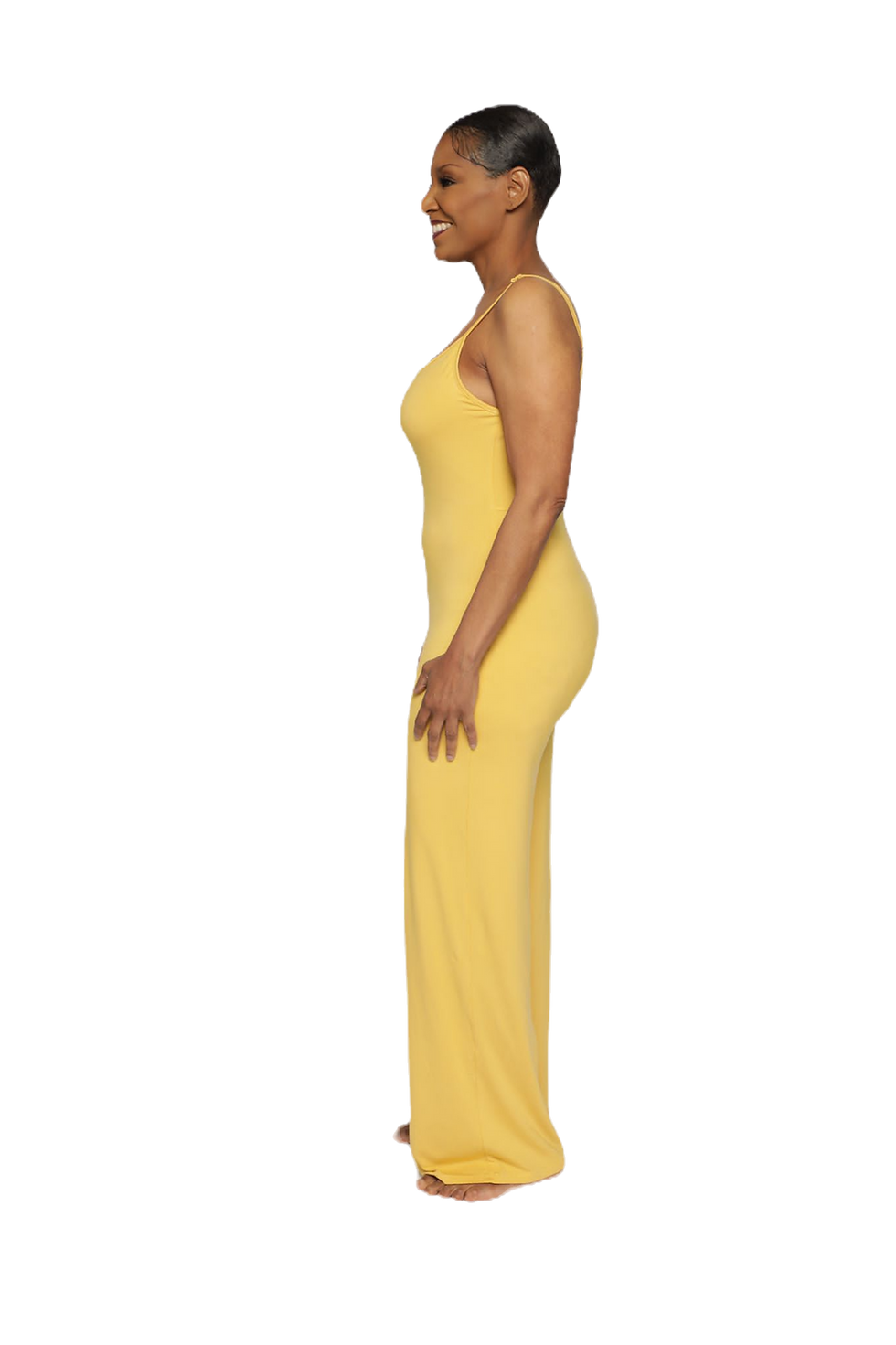 Thumbnail: Bela Comfort Set: Strappy Two-Piece Jumpsuit & Duster Robe Set