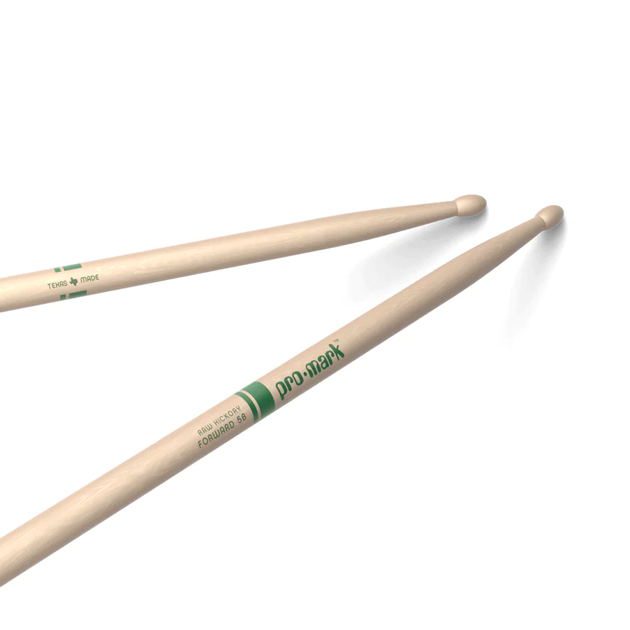 ภาพขนาดย่อ: PROMARK CLASSIC FORWARD 5B RAW HICKORY DRUMSTICK, OVAL WOOD TIP