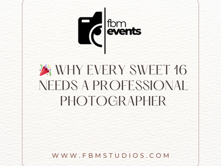 🎉 Why Every Sweet 16 Needs a Professional Photographer