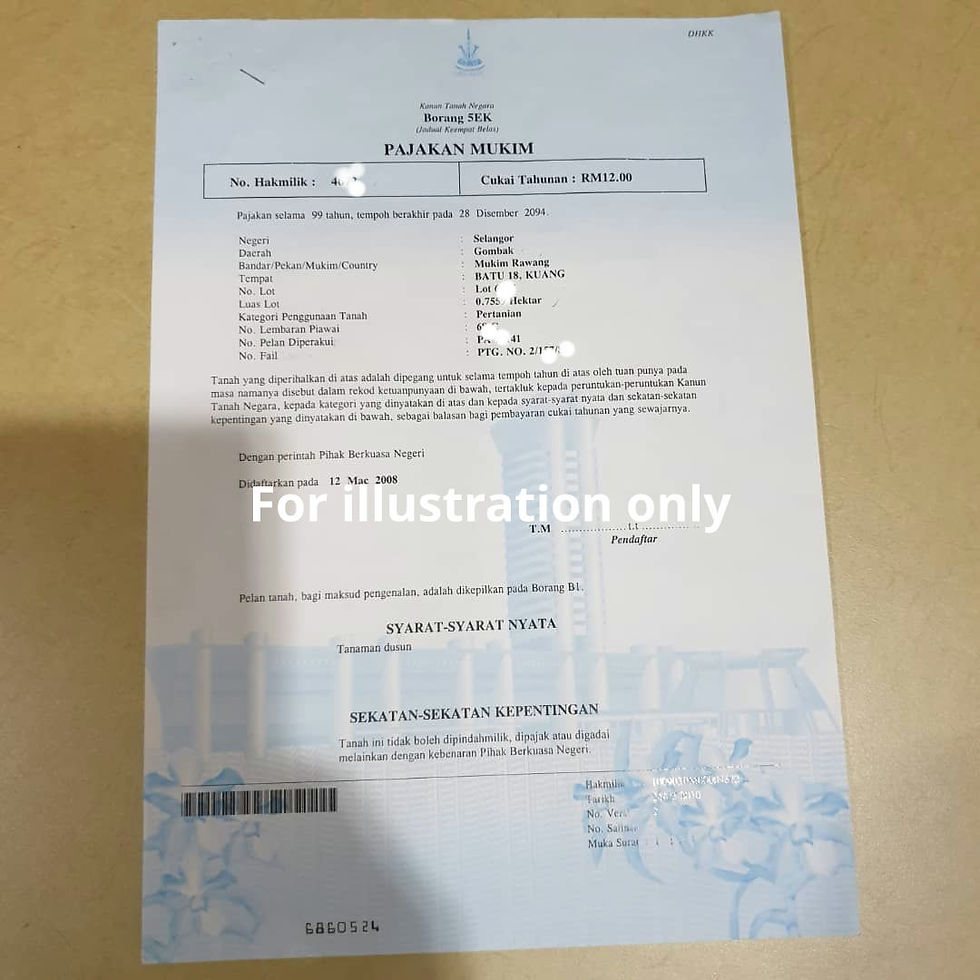 How many types of land titles?