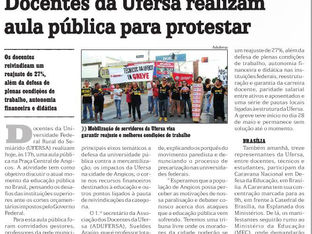 Aula Pública em Angicos é destaque em jornais da cidade